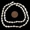 The Bead Chest Vintage Japanese Rice Pearl Beads: 10 Strand Bundle of 5mm Pearls, Oval White Pearls for Jewelry Making